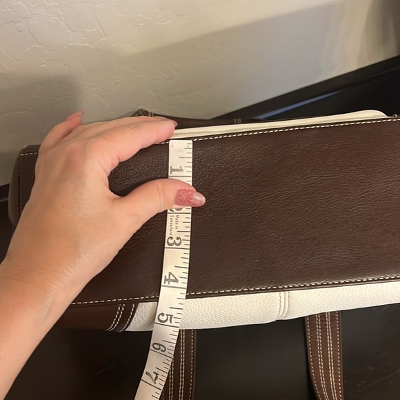 Coach Hampton Brown/Cream Pebbled Leather Satchel limited edition - Picture 16 of 16